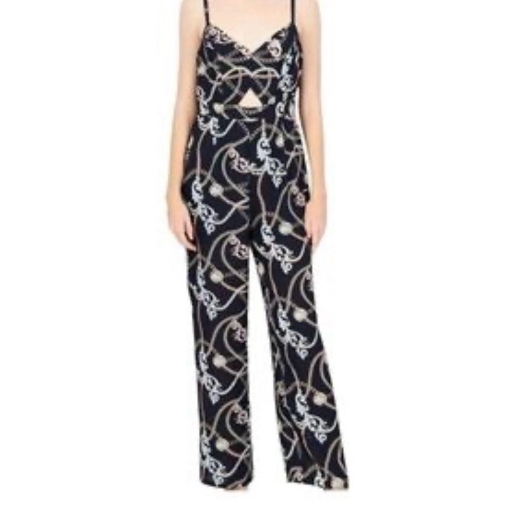 Guess Blue and light blue Jumpsuit with Elegant Wide-Leg Design